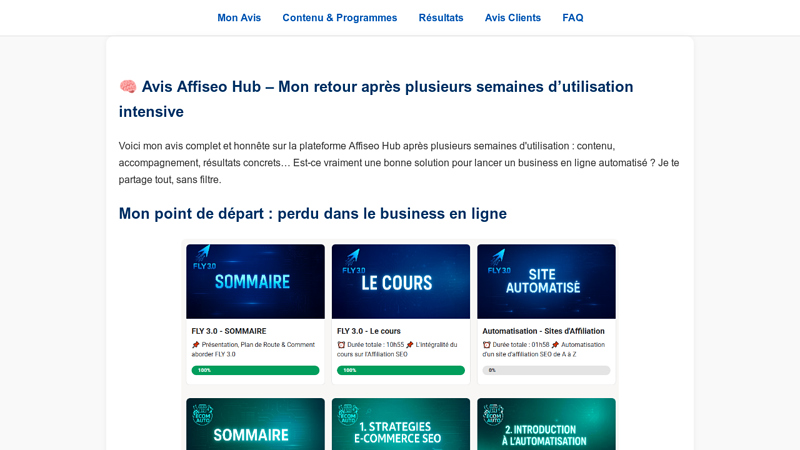 Affiseohub Avis