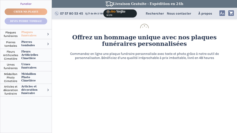 Plaques funéraires personnalisées