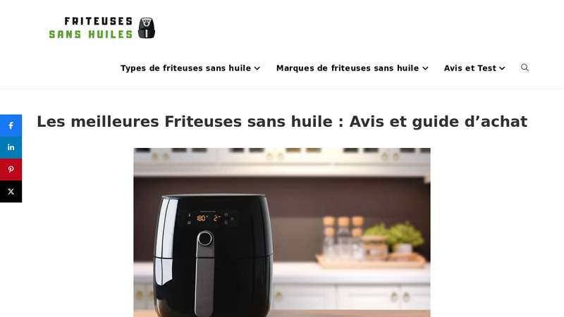 Friteuses sans Huiles