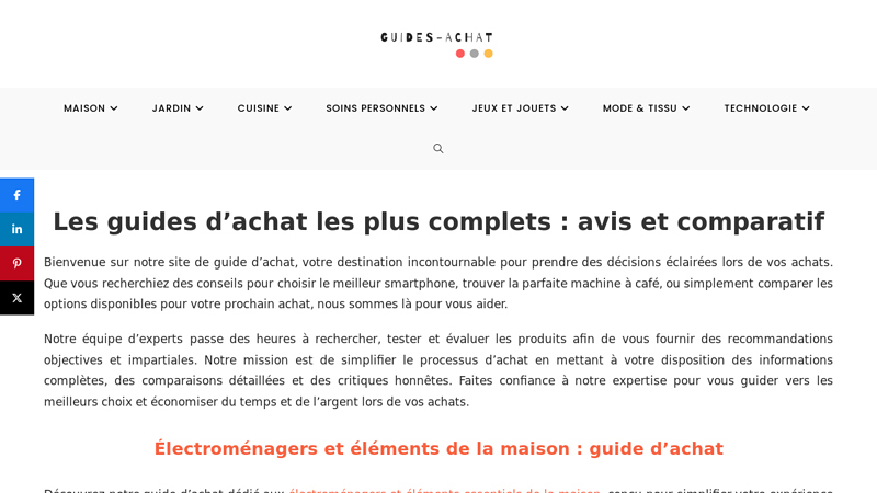 Guides d’Achat